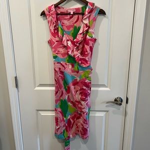 Lilly Pulitzer First Impression Wrap Dress- Medium